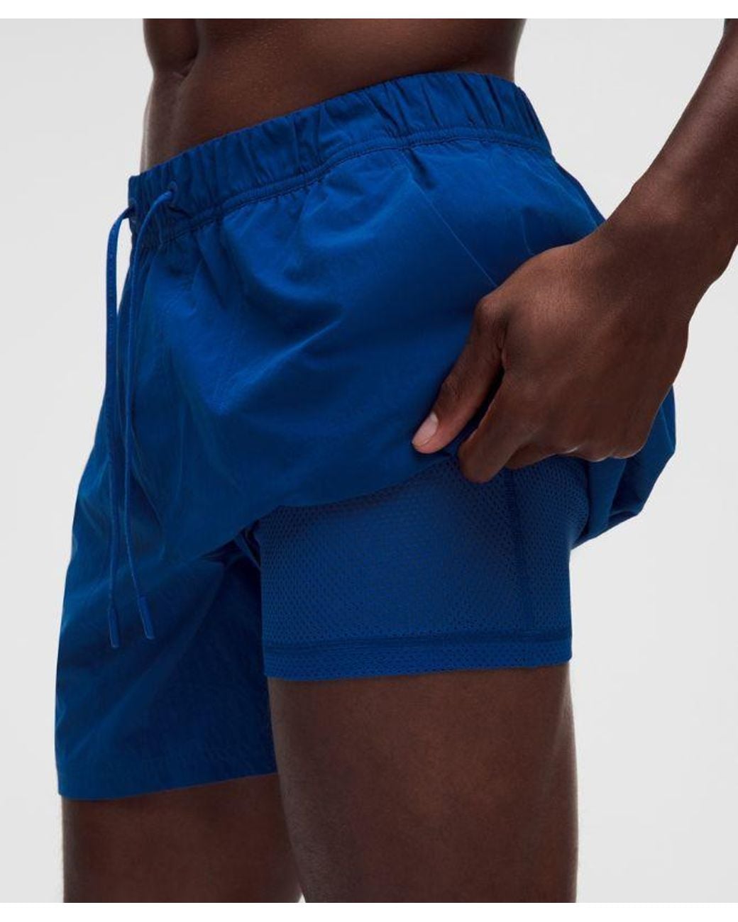 lululemon athletica Blue Beach To Trail Lined Short 5" for men