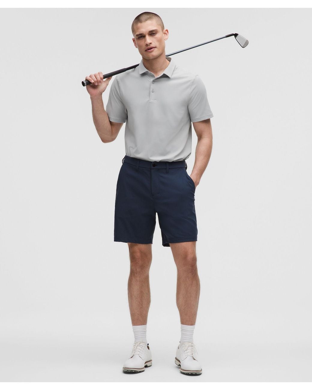 lululemon athletica Gray – Showzero Slim-Fit Polo Shirt – – Size 6 for men