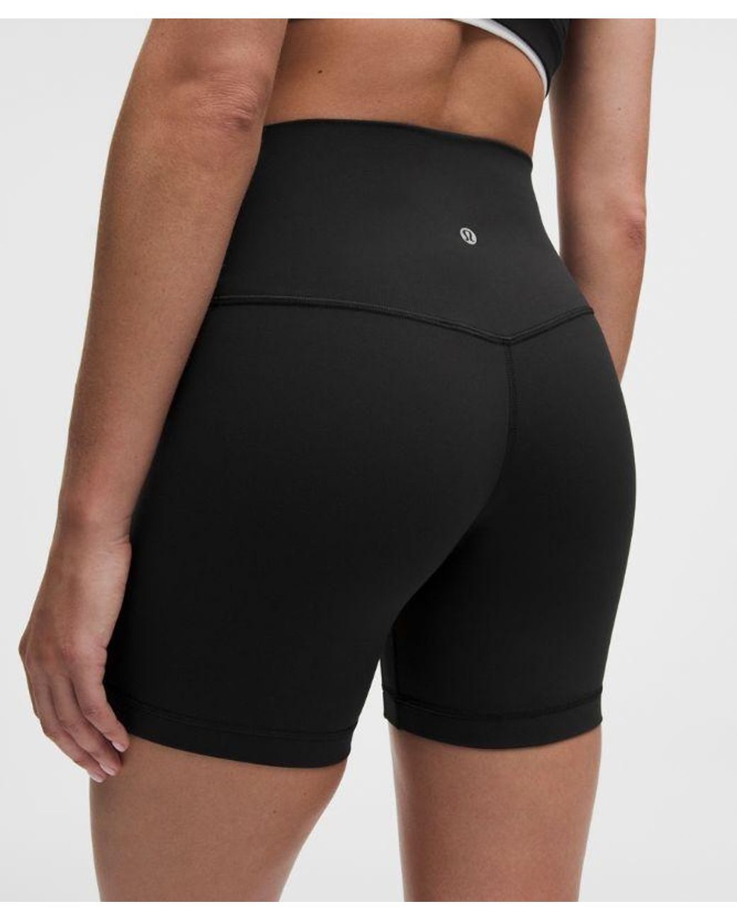 lululemon athletica Black Align No Line High-Rise Short 6"