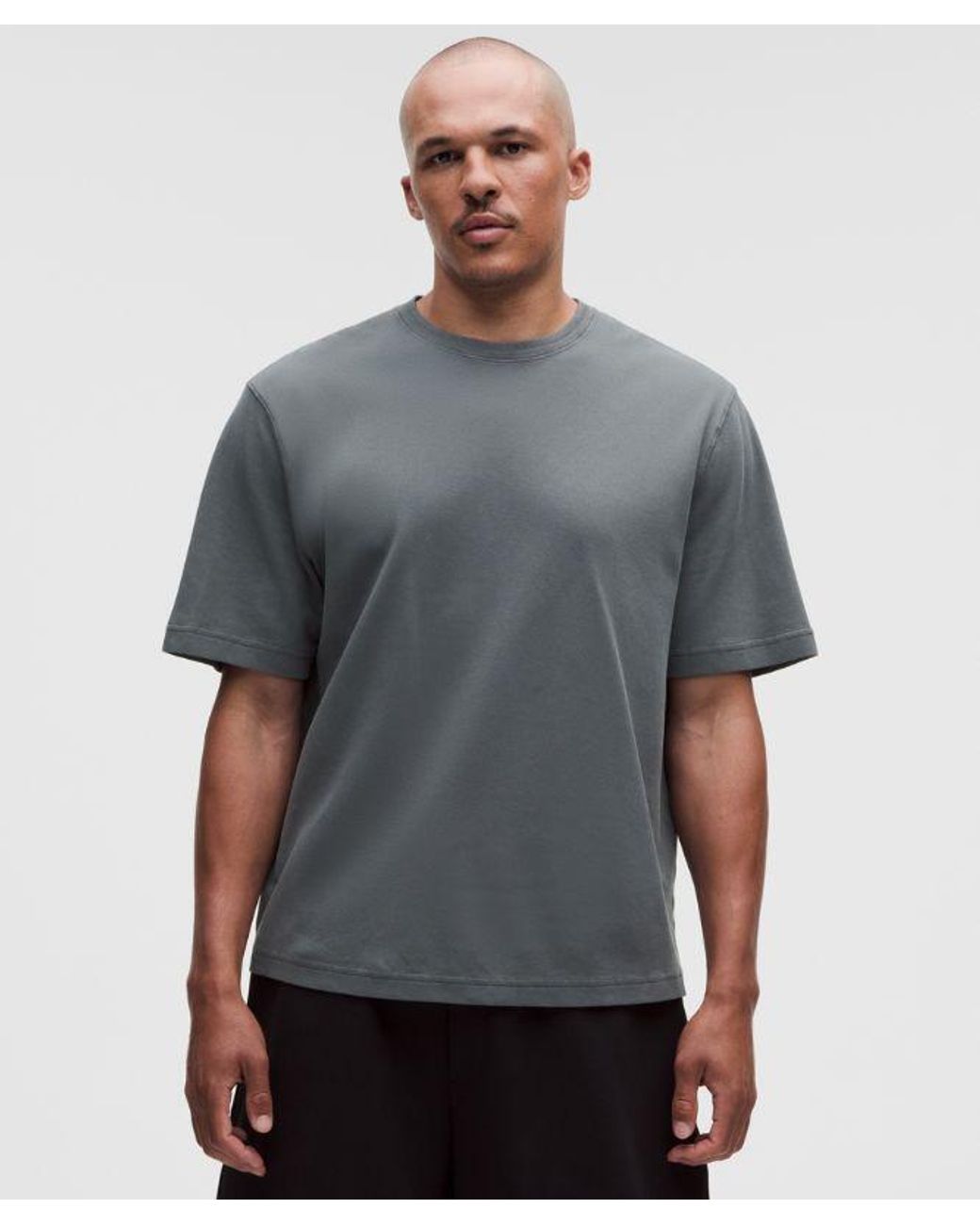 lululemon athletica Gray – Pique Performer Relaxed T-Shirt – – Size Large for men