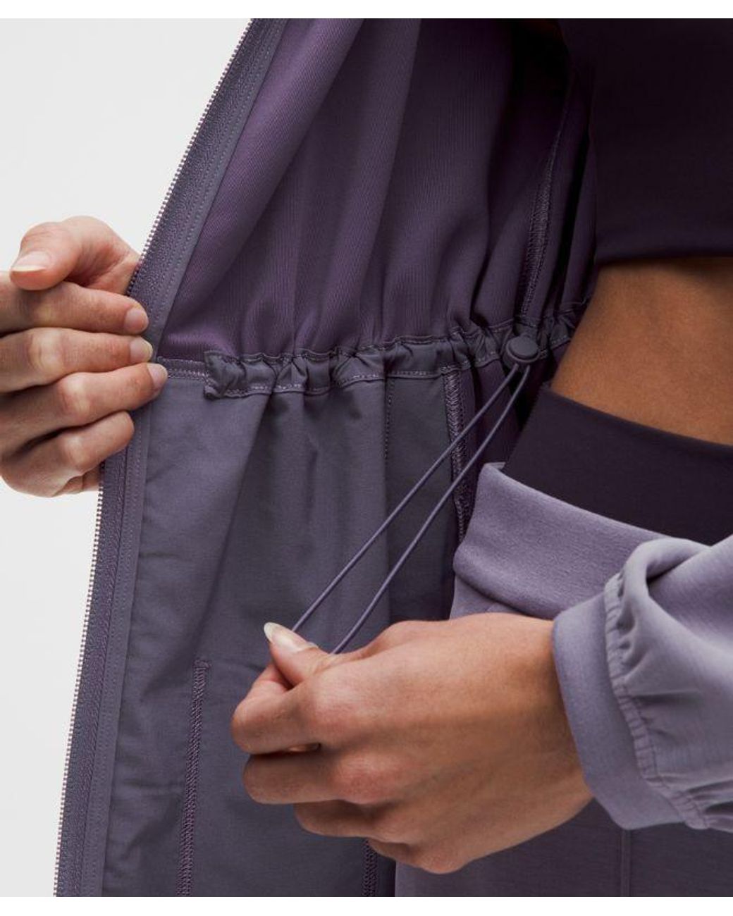 lululemon athletica Purple – Softstreme Cinch-Waist Full-Zip Jacket – – Size Small