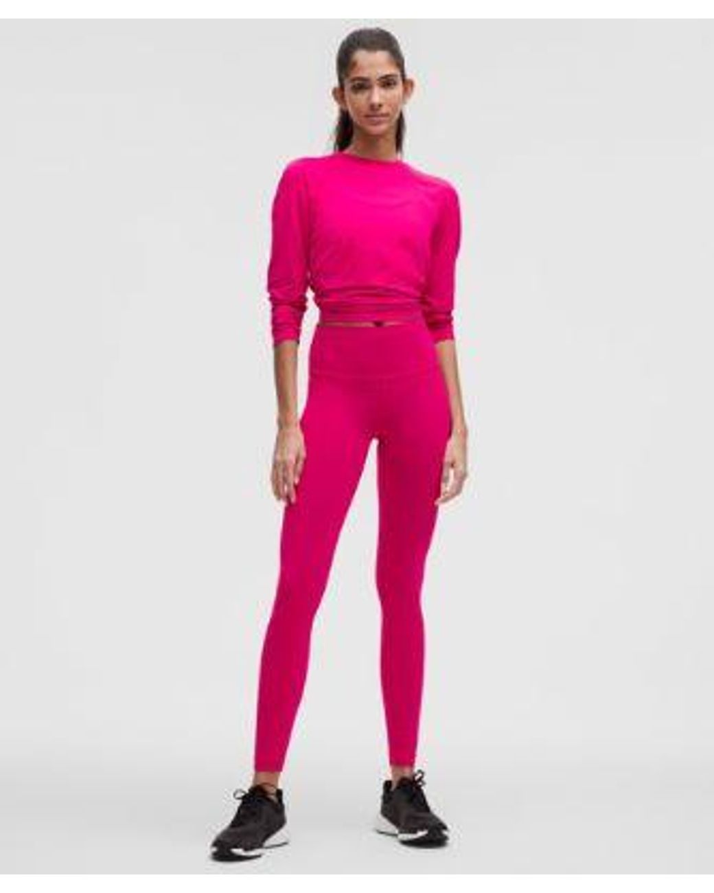 lululemon athletica Pink Wunder Train High-Rise Tight 28"