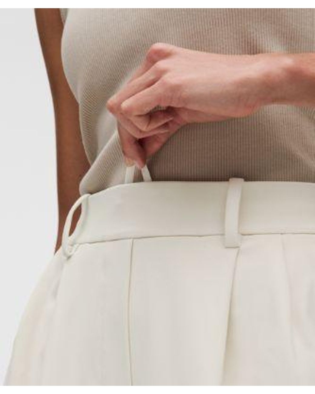 lululemon athletica Natural Daydrift Pleated High-Rise Short 7"