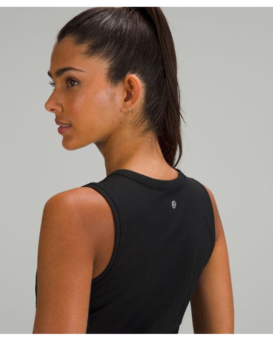 lululemon athletica Black – All It Takes Ribbed Nulu Tank Top – – Size 18