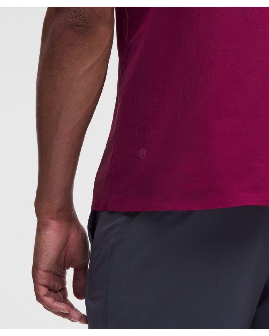 lululemon athletica Red Fast And Free Short-Sleeve Shirt for men