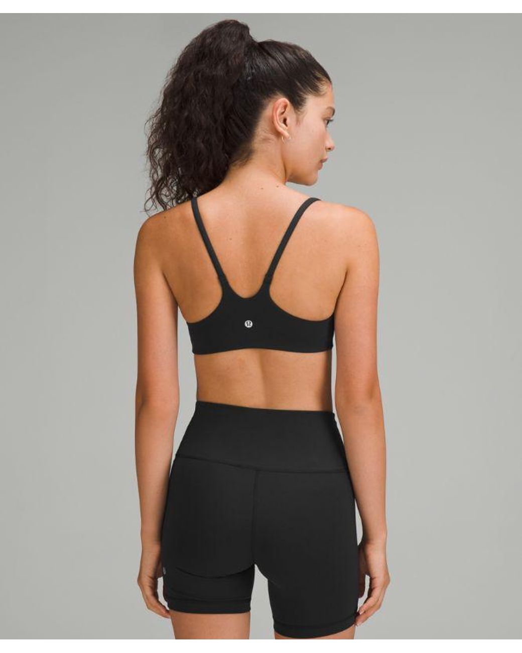 lululemon athletica Black Wunder Train Strappy Racer Bra