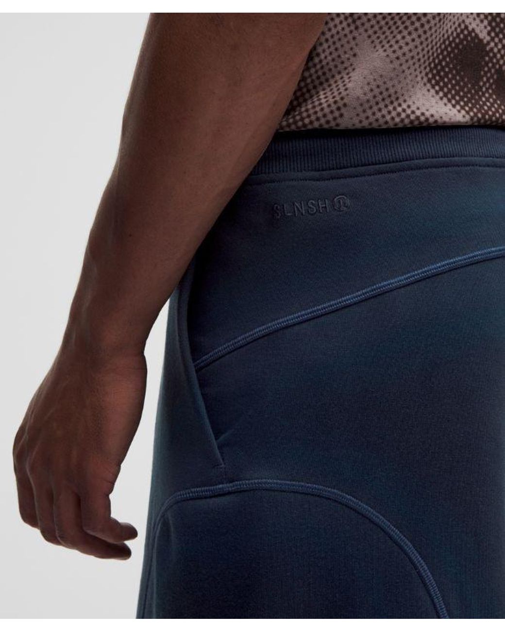 lululemon athletica Blue – Faded French Terry Barrel-Leg Trousers Slnsh Collection – – Size Large for men