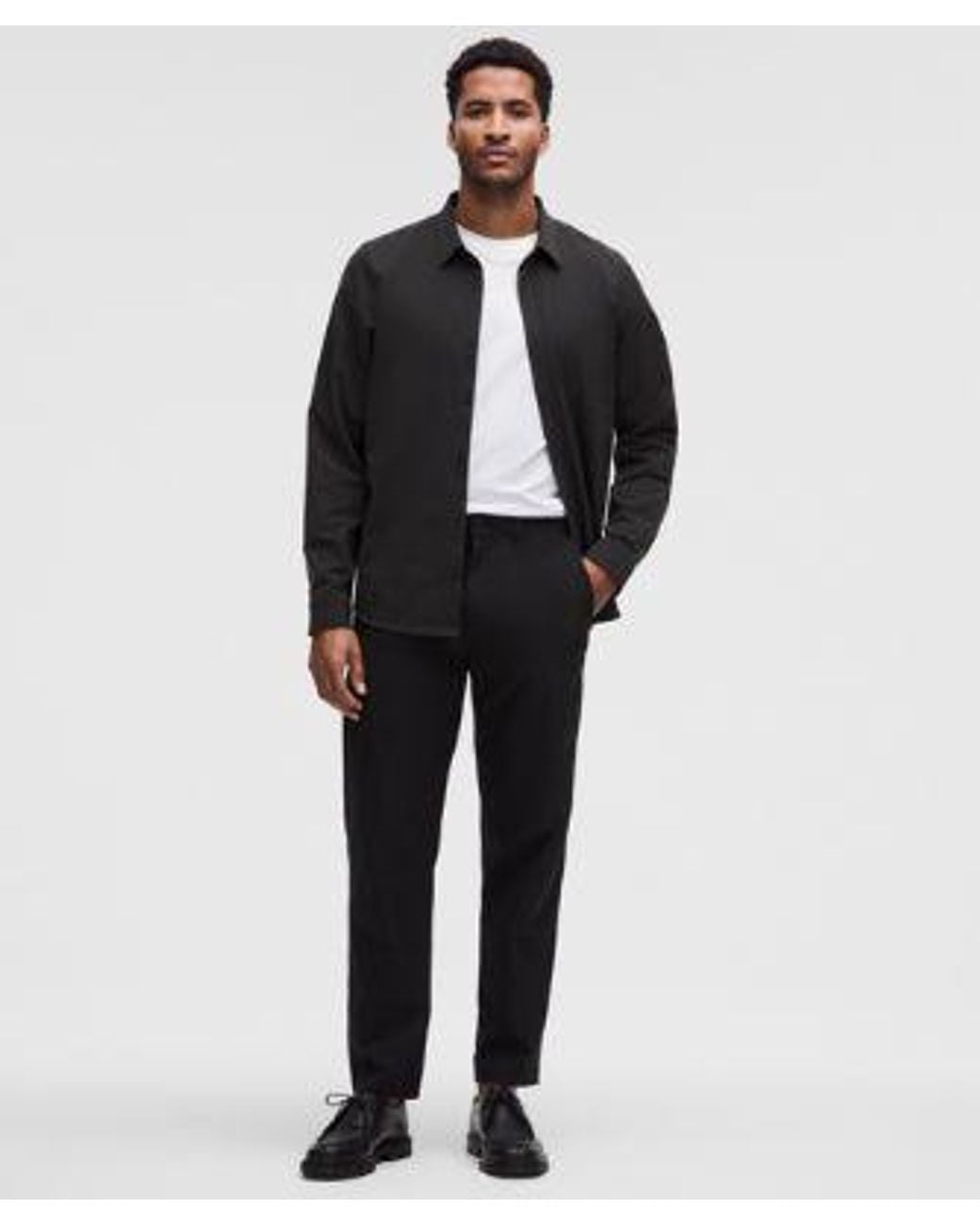 lululemon athletica Black New Venture Long-Sleeve Shirt for men
