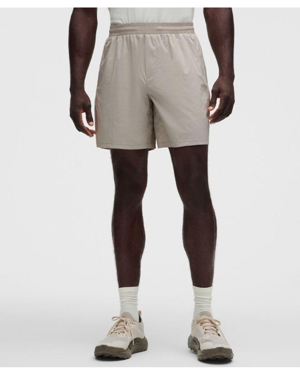 lululemon athletica Gray – Pace Breaker Linerless Shorts Glyde – 7" – – Size Large for men