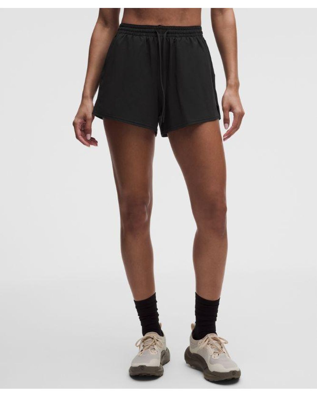 lululemon athletica Black Pace Rival High-Rise Short 3"