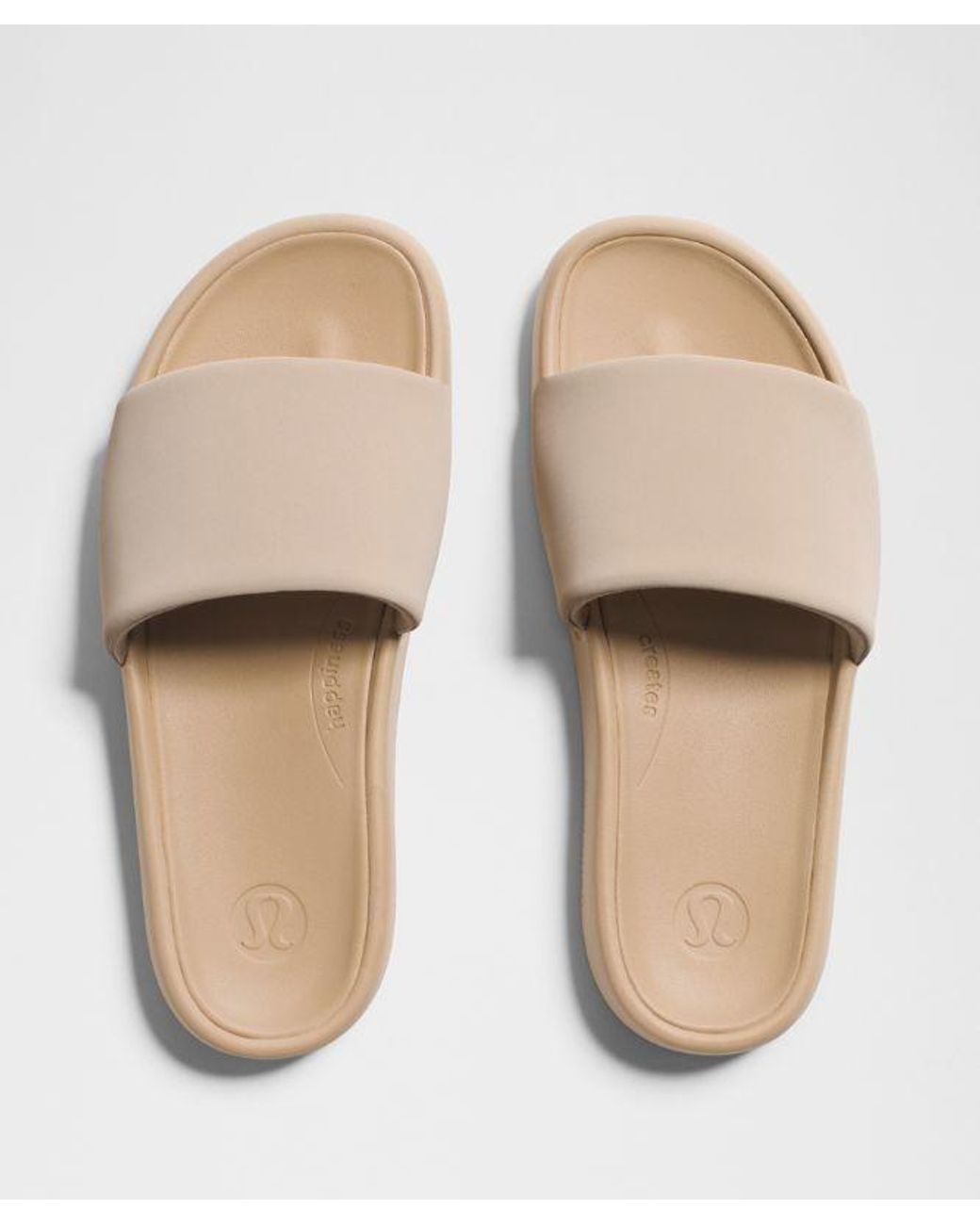 lululemon athletica Natural – Restfeel Slides – Size 14