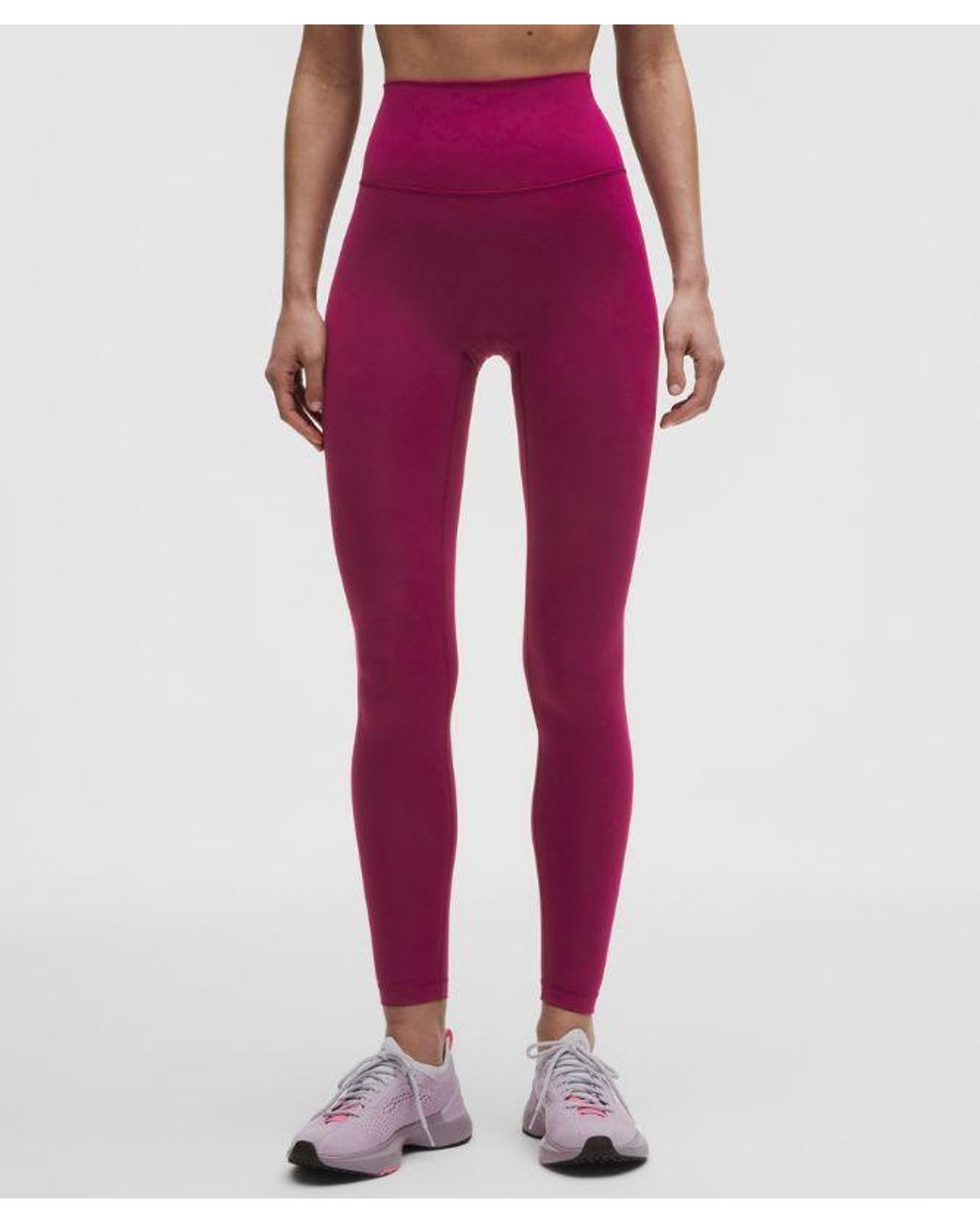 lululemon athletica Red Wunder Train No Line High-Rise Tight 28"