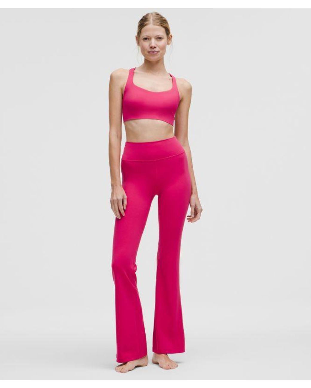 lululemon athletica Pink – Flexyflex Strappy Yoga Sports Bra Light Support, A-C Cups – – Size Large/Xl