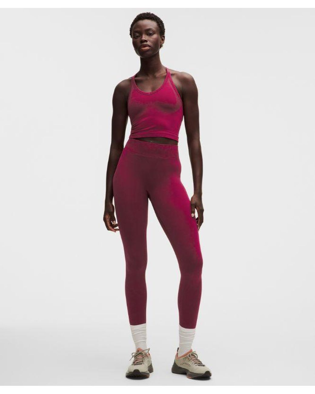 lululemon athletica Red – Get Low Cross-Back Training Tank Top Light Support, B/C Cup – – Size Large