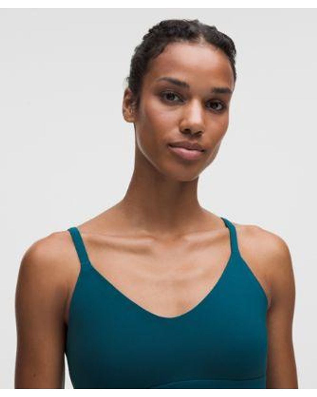 lululemon athletica Blue Focuser Scoop-Neck Bra Nulu