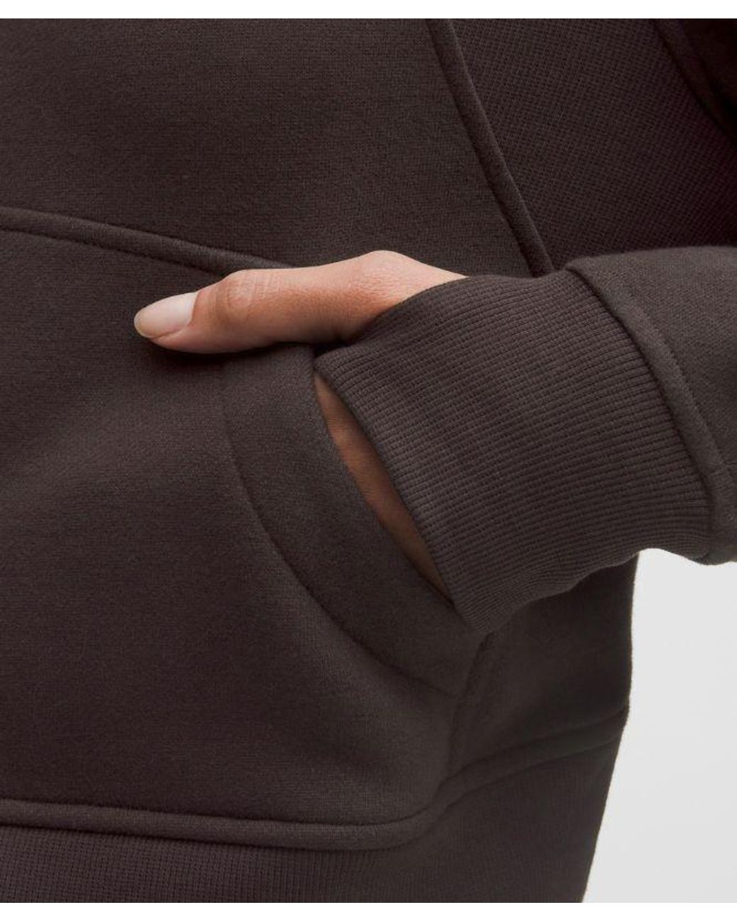lululemon athletica Brown – Scuba Oversized Half-Zip Hoodie – – Size Medium/Large