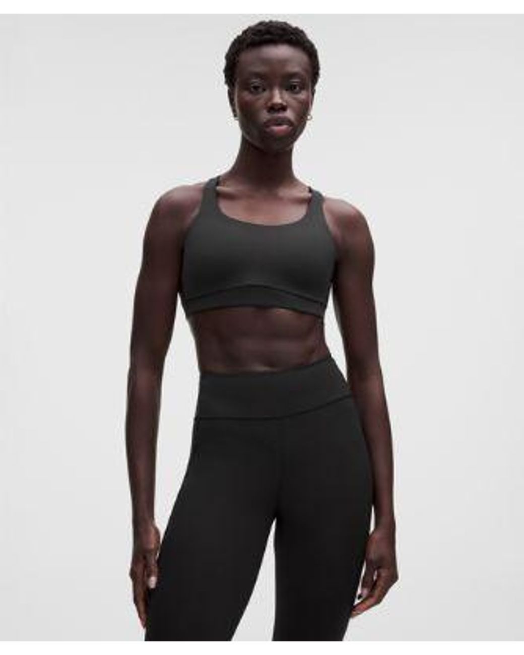 lululemon athletica Black Energy Bra Medium Support, B-D Cups