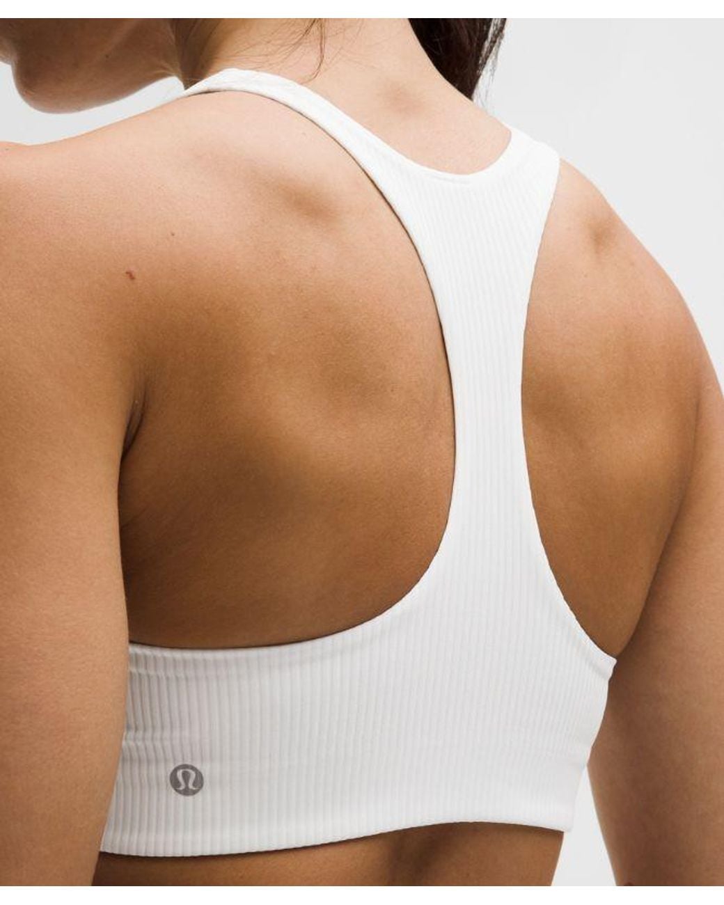 lululemon athletica Black – All-Time Hero Ribbed Sports Bra Medium Support, B/C Cup – – Size Large
