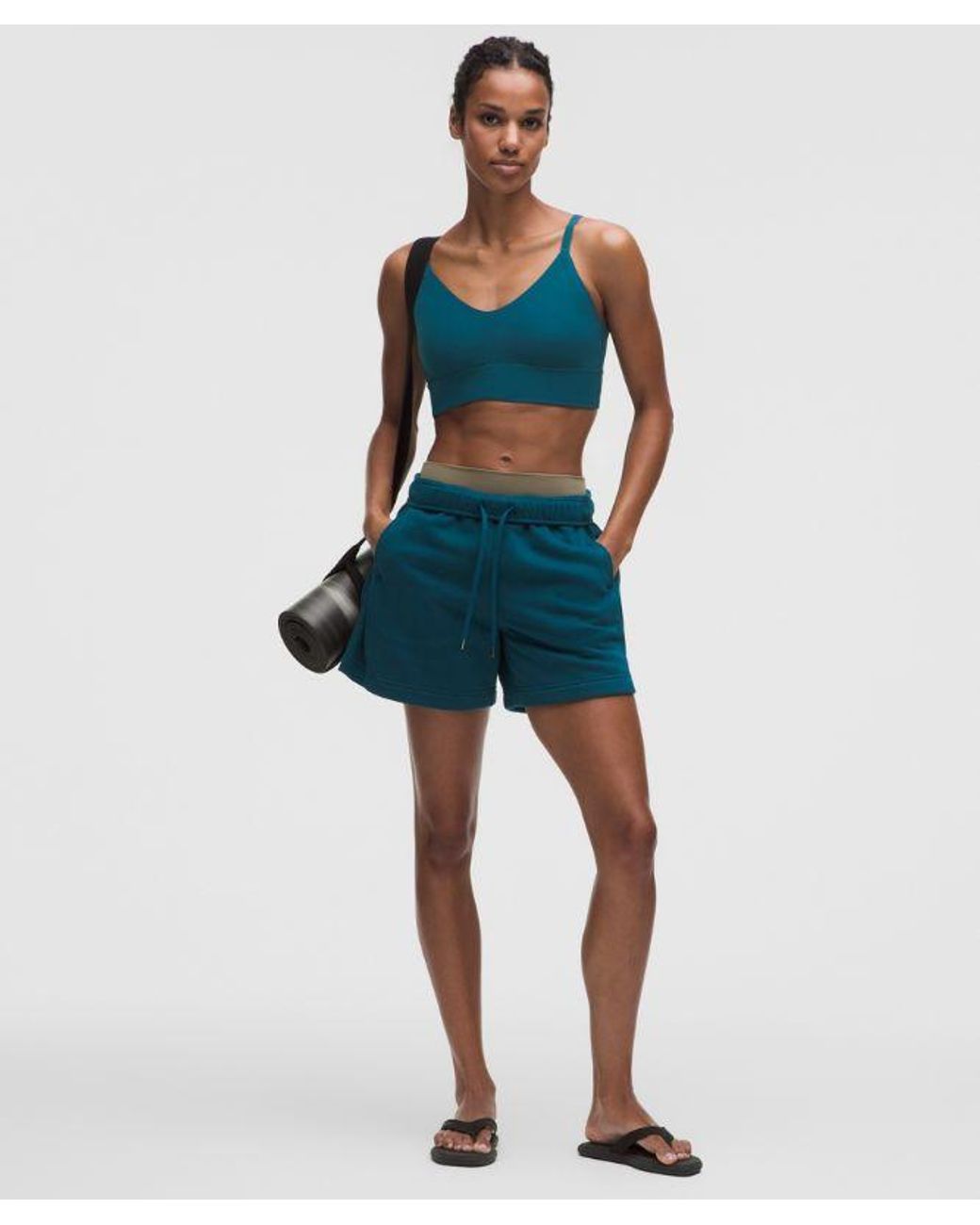 lululemon athletica Blue Focuser Scoop-Neck Bra Nulu