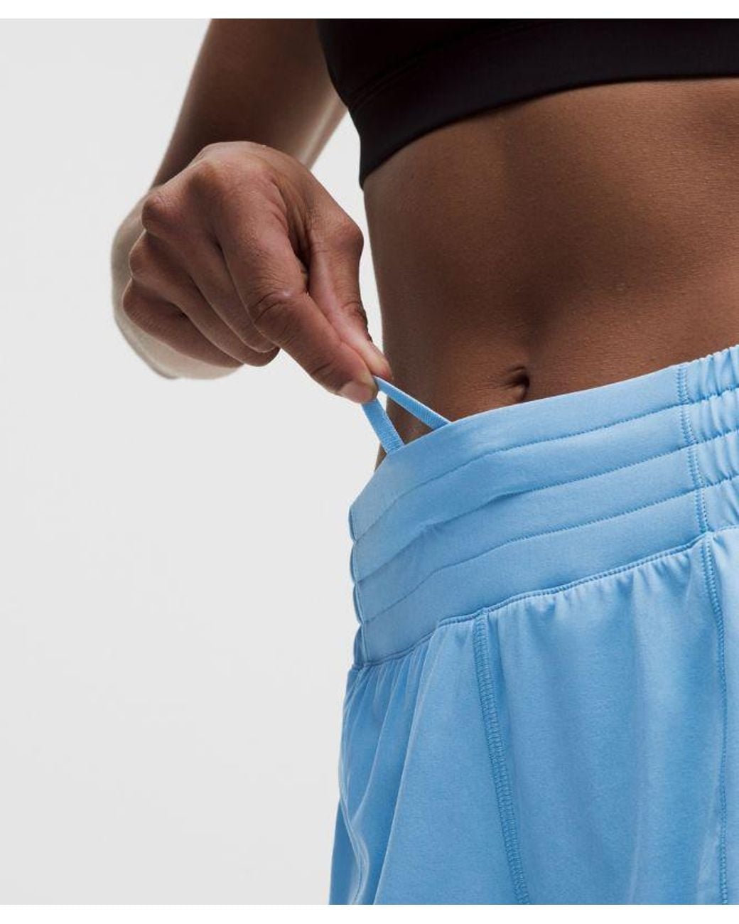 lululemon athletica Blue – Hotty Hot High-Rise Lined Shorts – 4" – – Size 4