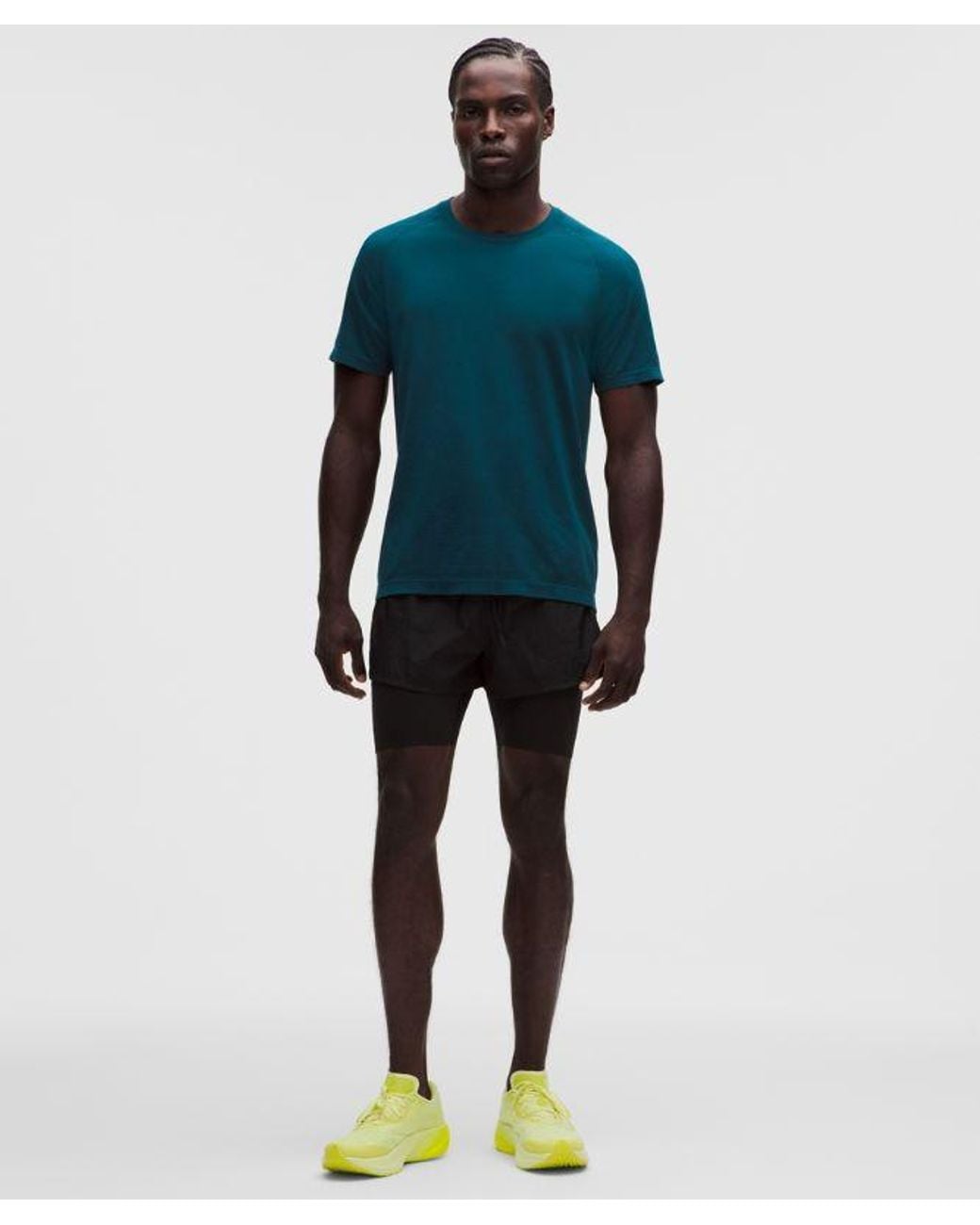 lululemon athletica Blue – Metal Vent Tech Short-Sleeve Shirt – – Size Large for men