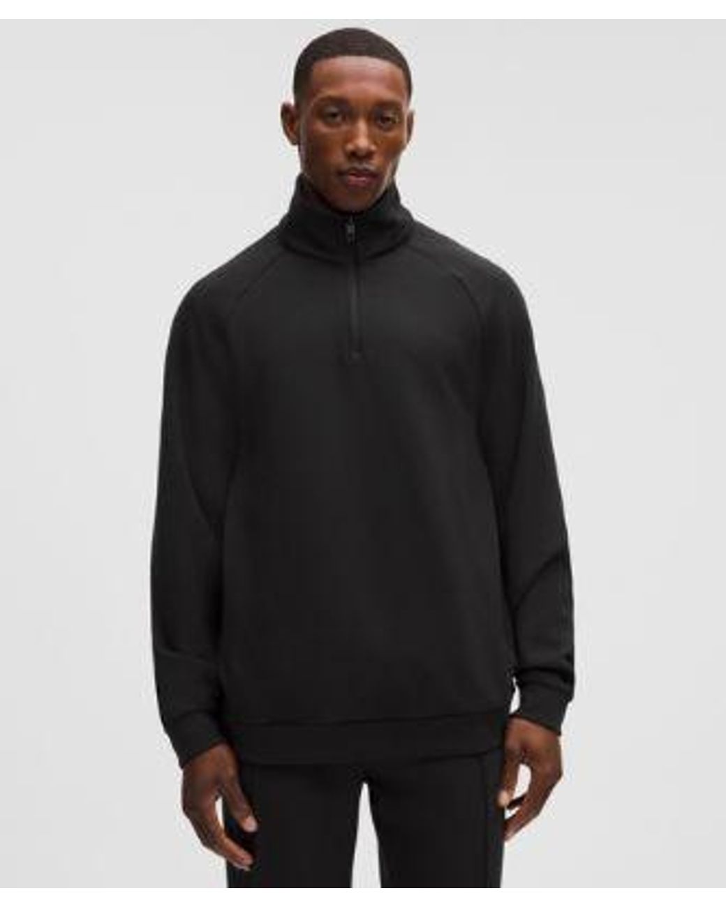 lululemon athletica Black – Smooth Spacer Quarter Zip – – for men