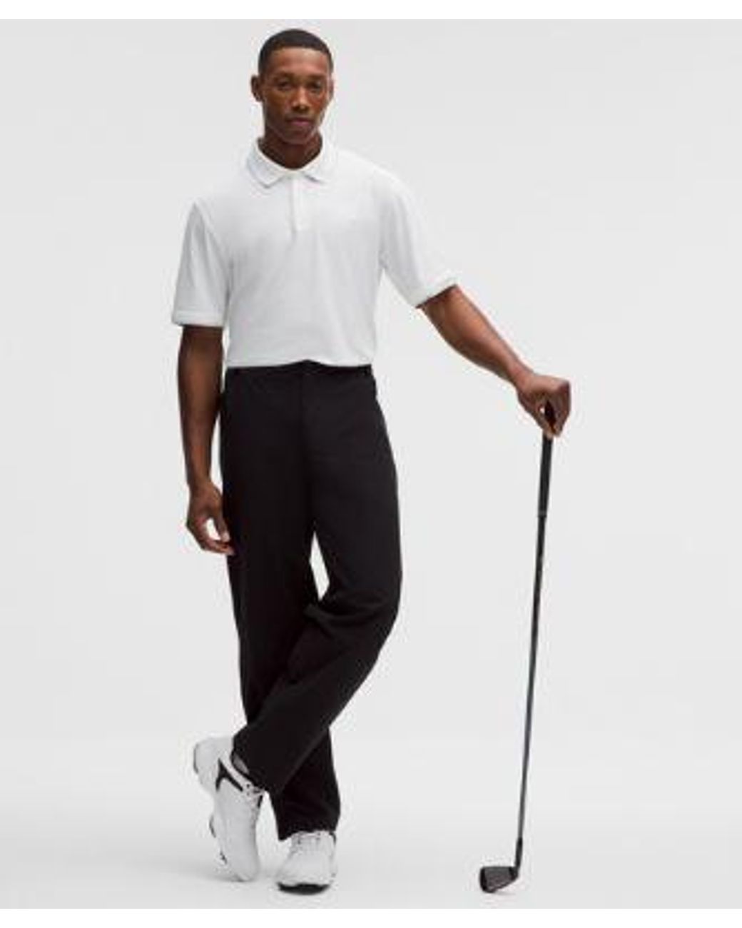 lululemon athletica White Uv-Protective Striped Mesh Tennis Polo Shirt for men