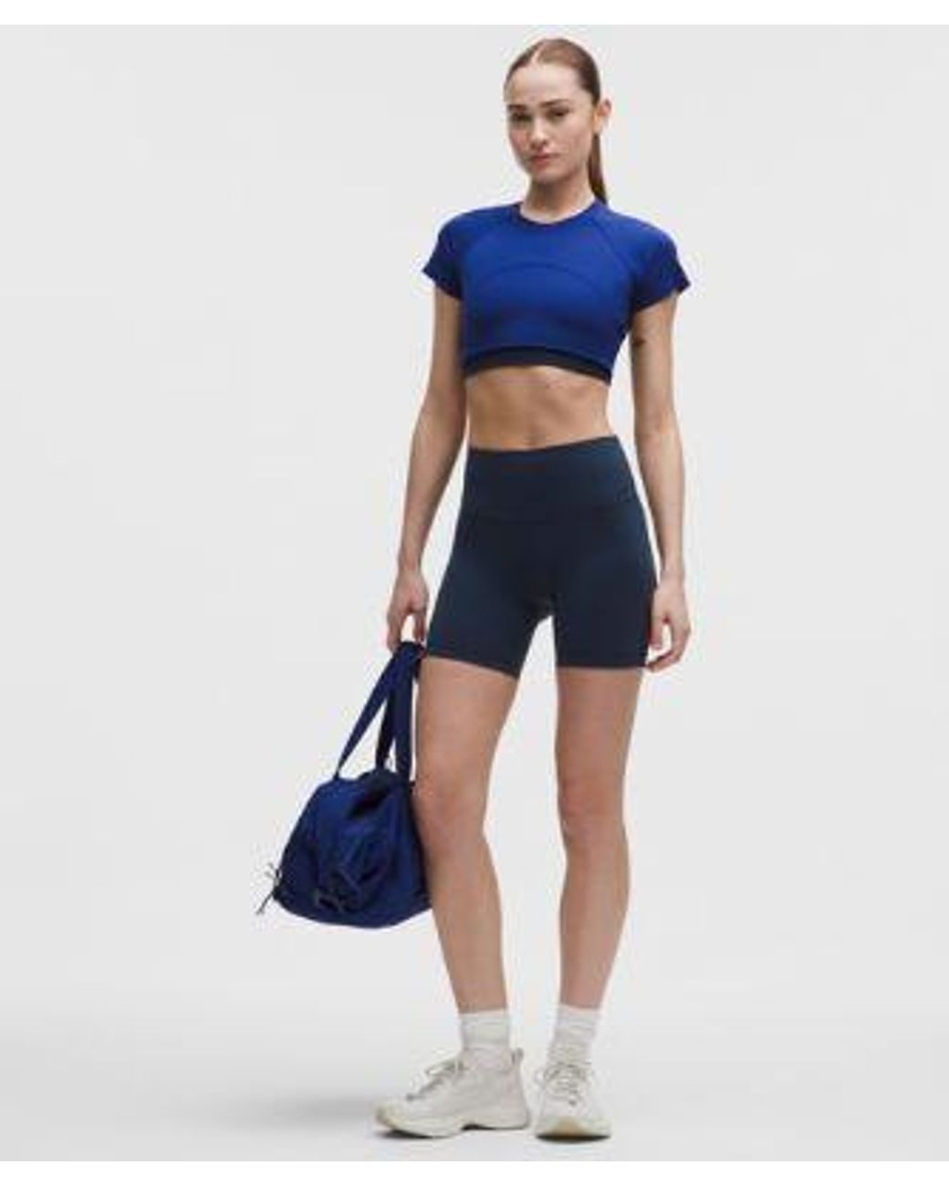 lululemon athletica Blue – Wunder Train No Line High-Rise Shorts – 6" – – Size 4