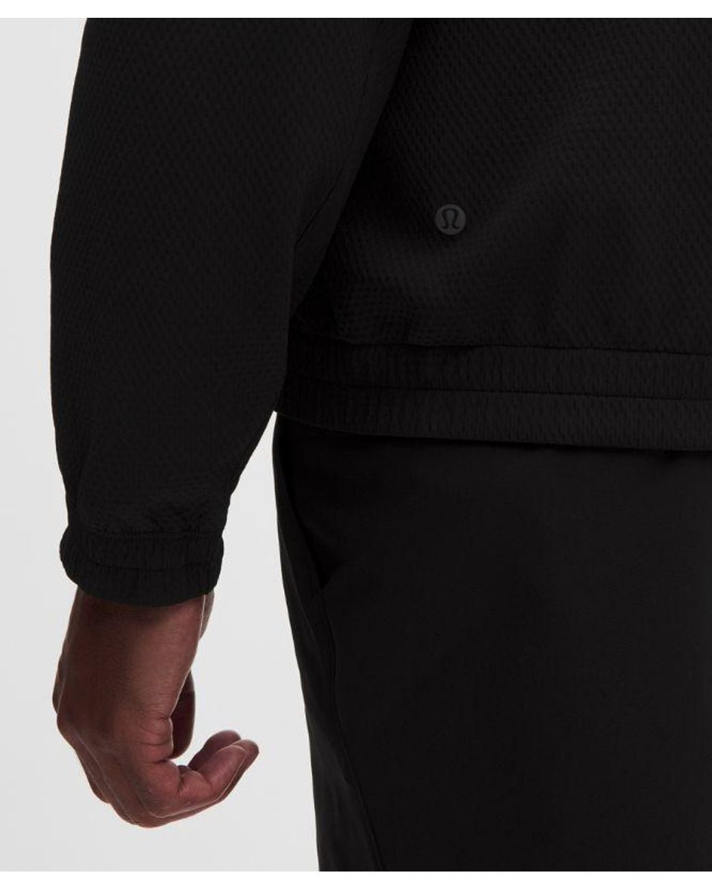 lululemon athletica Black – License To Train Textured Full Zip Jacket – – Size Large for men