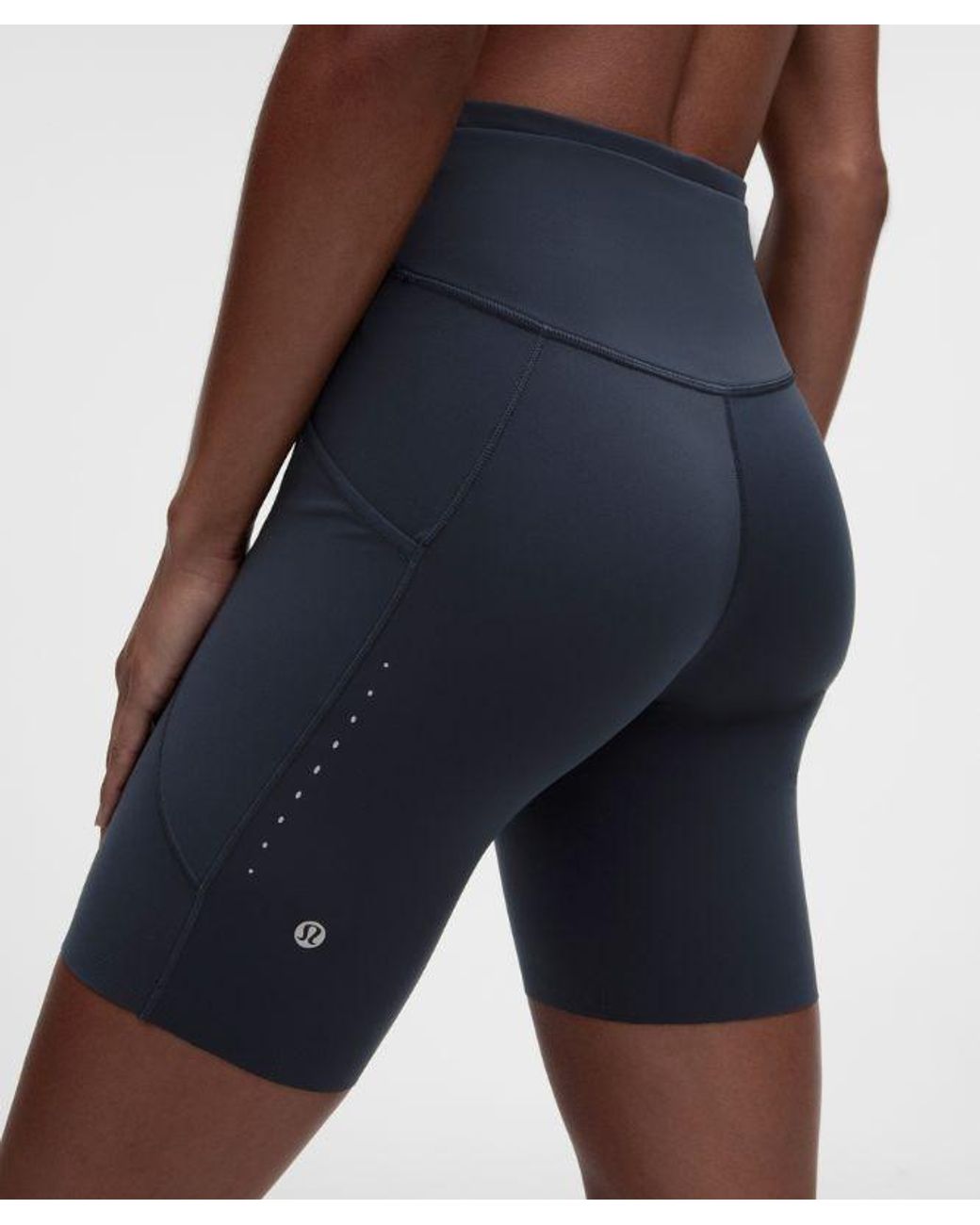lululemon athletica Blue Fast And Free High-Rise Short 8"
