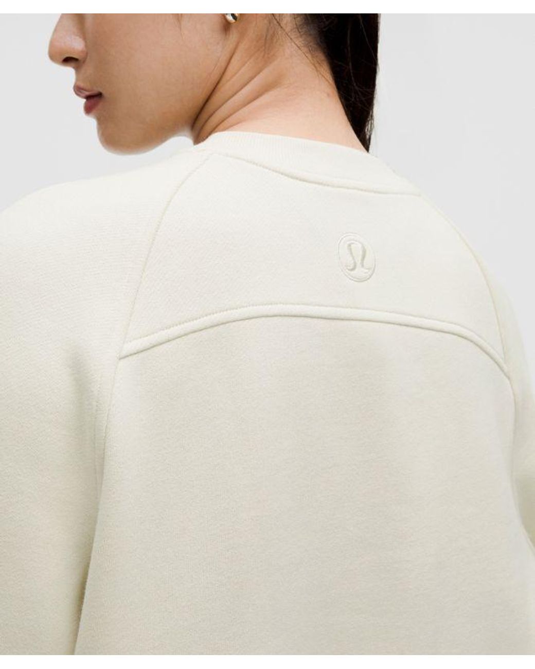 lululemon athletica White Scuba Oversized Pullover