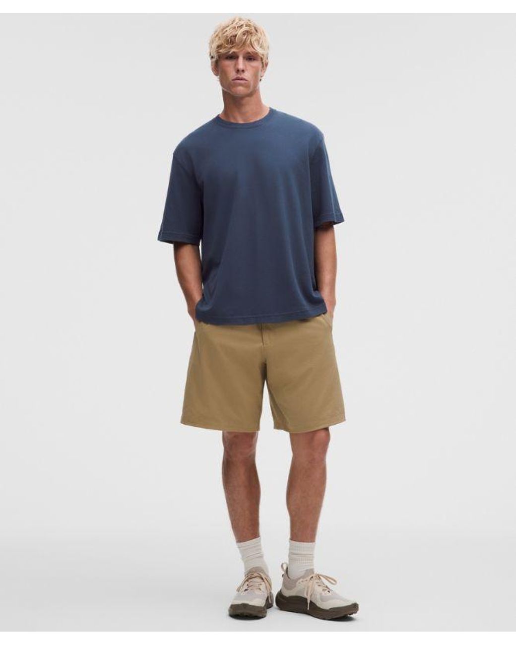 lululemon athletica Blue Pique Performer Relaxed T-Shirt for men