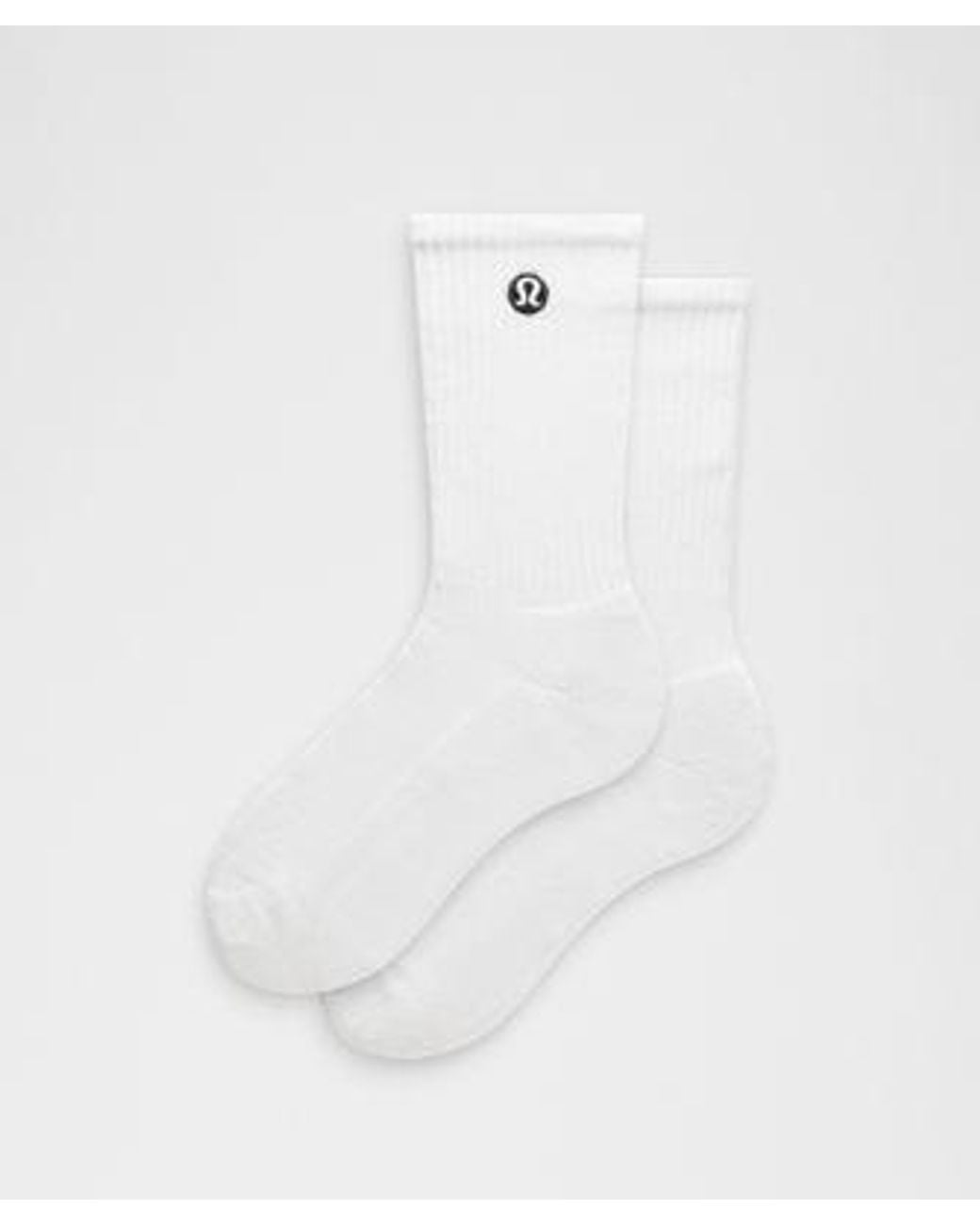 lululemon athletica White Daily Essential Crew Socks