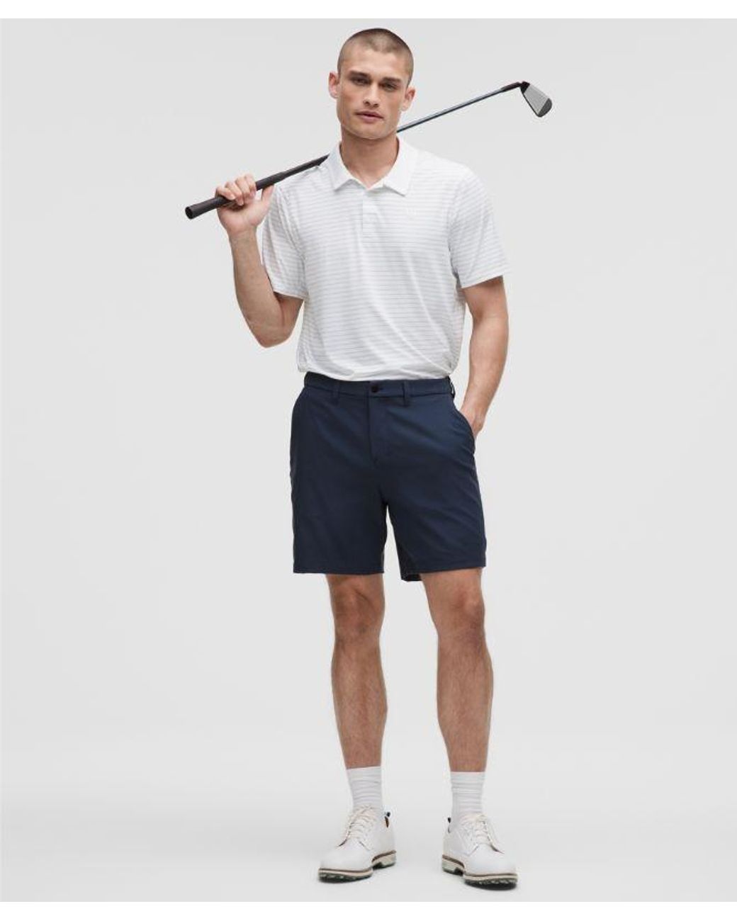 lululemon athletica White – Logo Sport Polo Short-Sleeve Fit – – Size Small for men