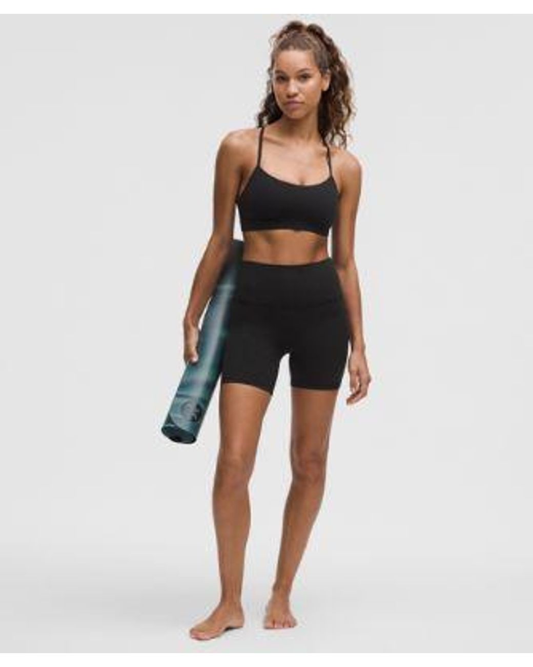 lululemon athletica Black Align No Line High-Rise Short 6"