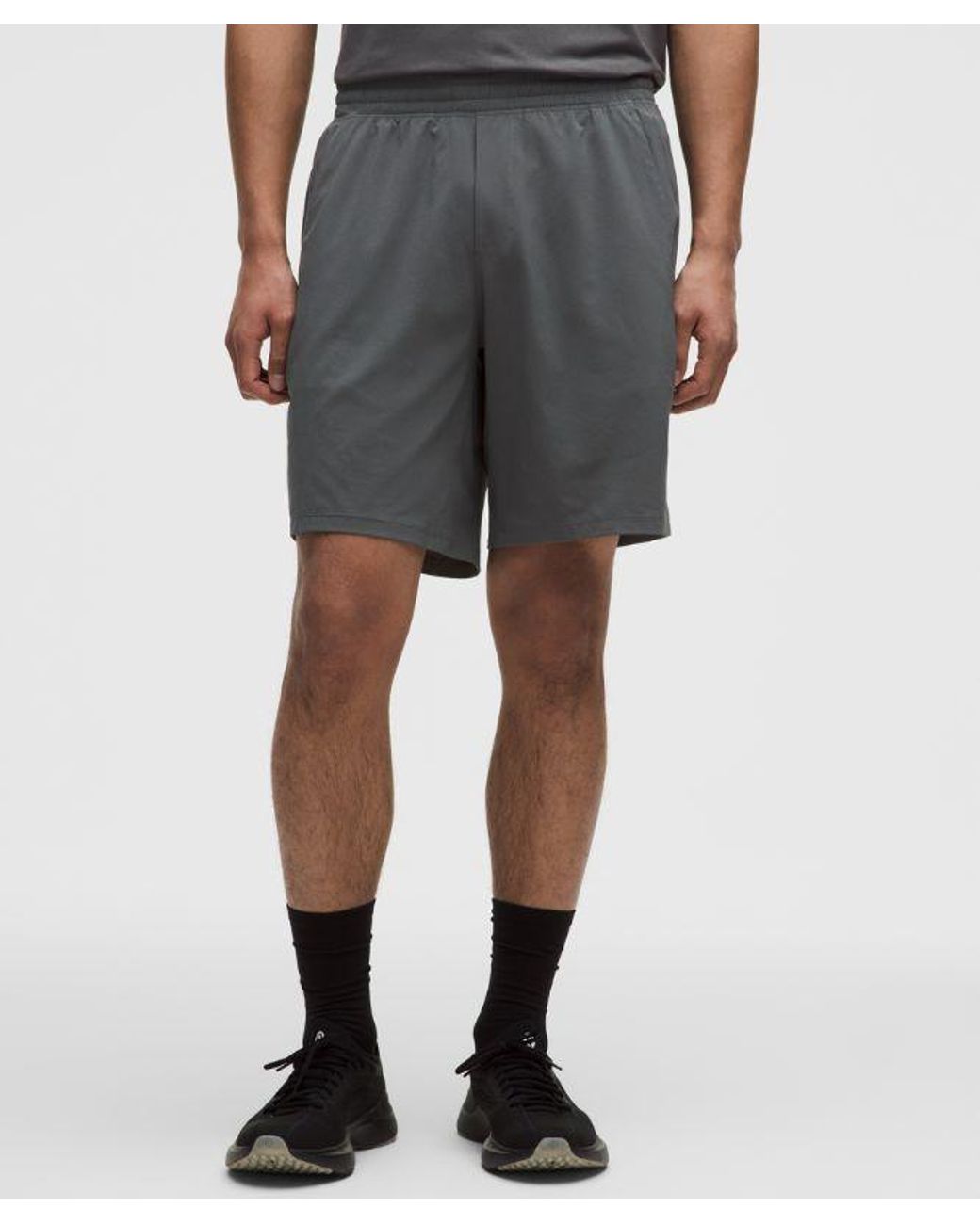 lululemon athletica Gray Pace Breaker Linerless Short 9" for men