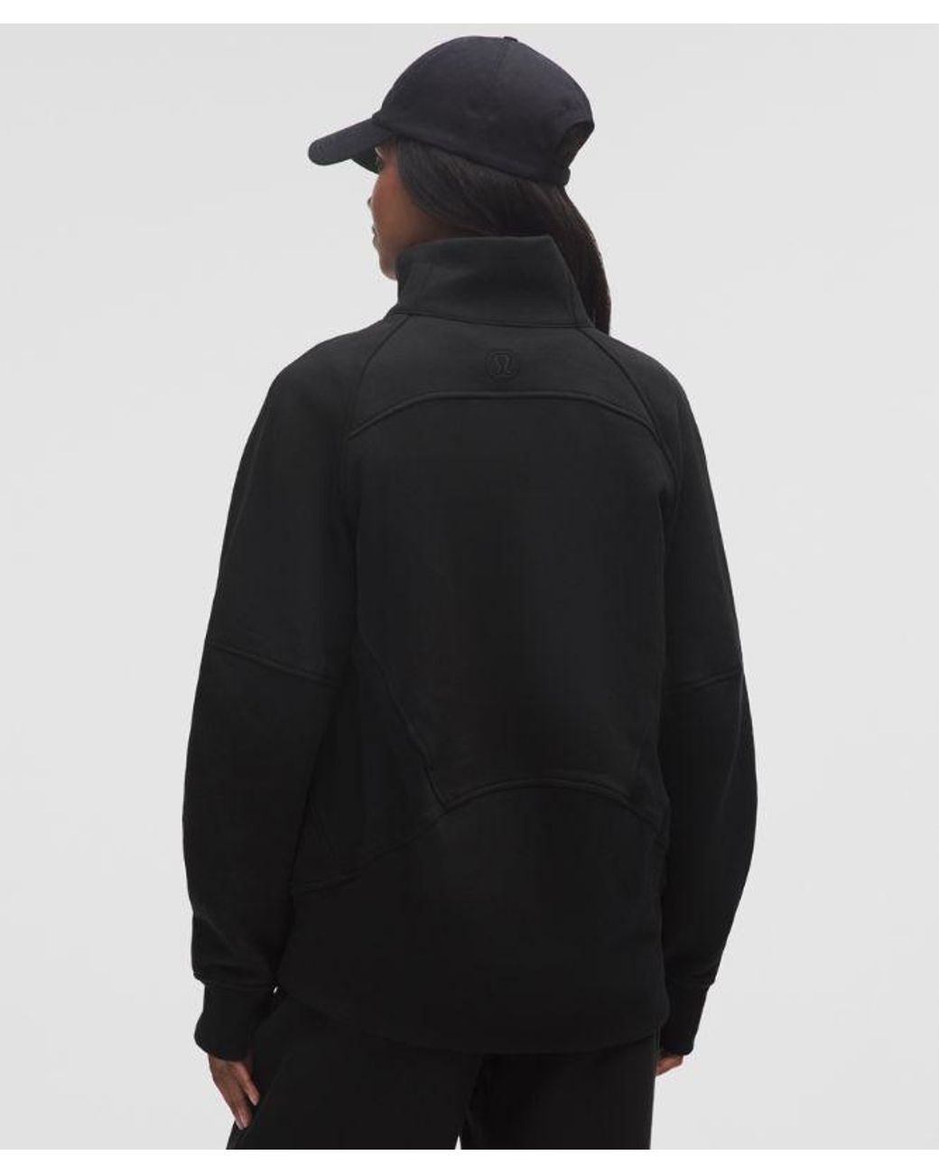 lululemon athletica Black – Scuba Oversized Funnel-Neck Half Zip Sweatshirt Long – – Size 6