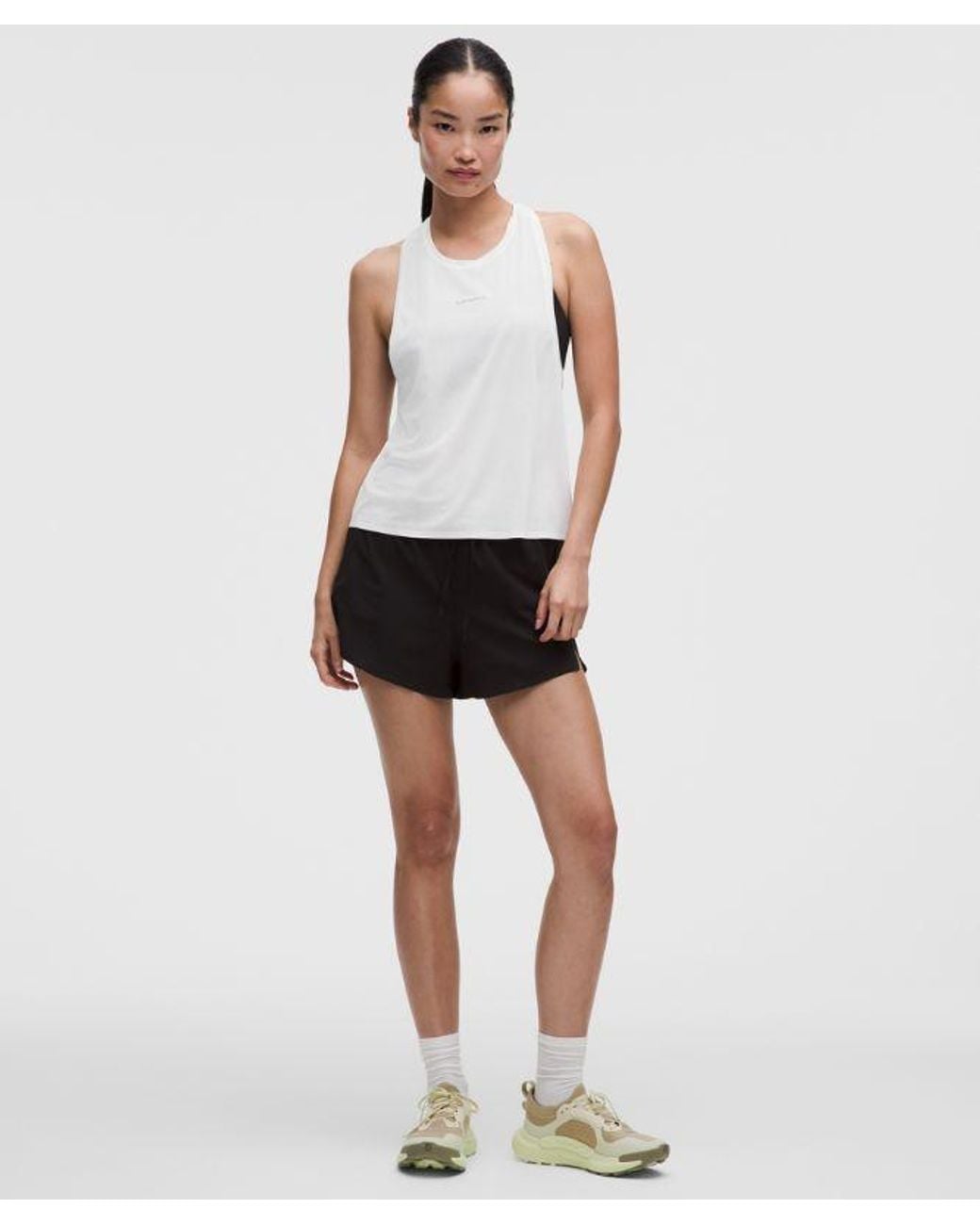lululemon athletica White – Fast And Free Singlet – – Size Large