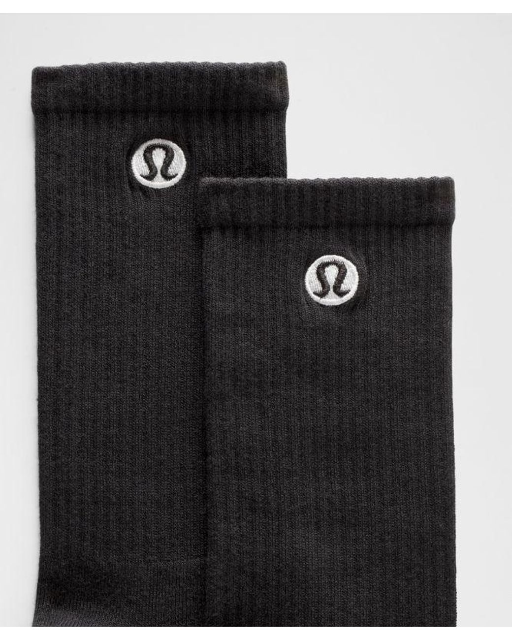 lululemon athletica Black Daily Essential Crew Socks