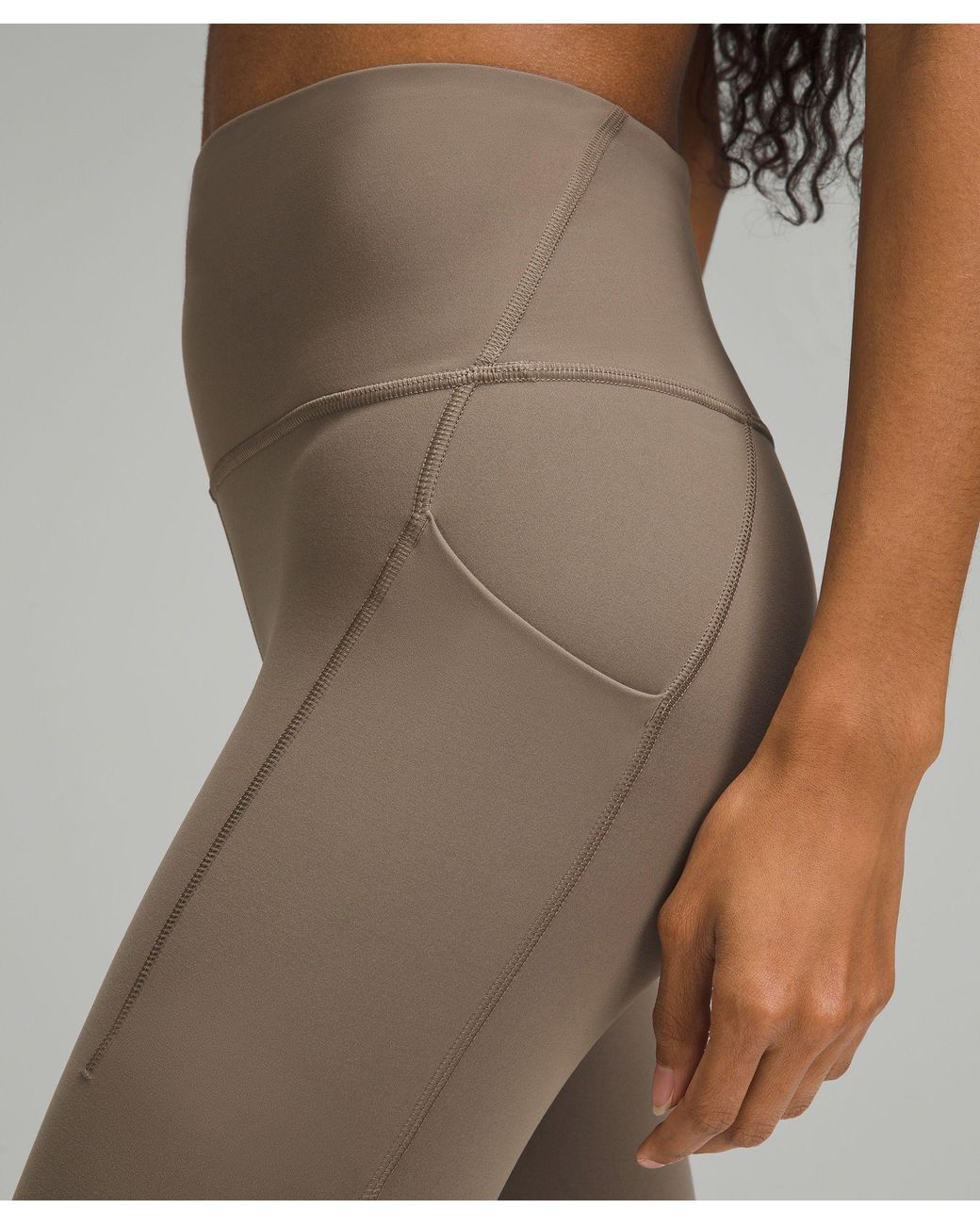 lululemon Wunder Train High Rise Leggings With Pockets 25 in Brown Lyst