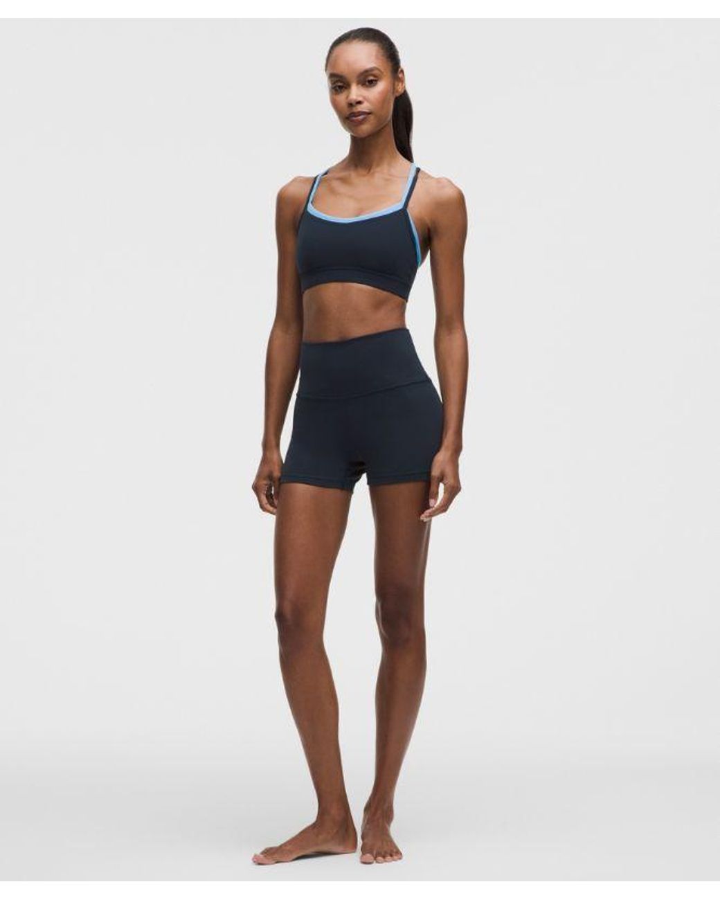 lululemon athletica Blue Wunder Train Contour Fit High-rise Shorts 4"