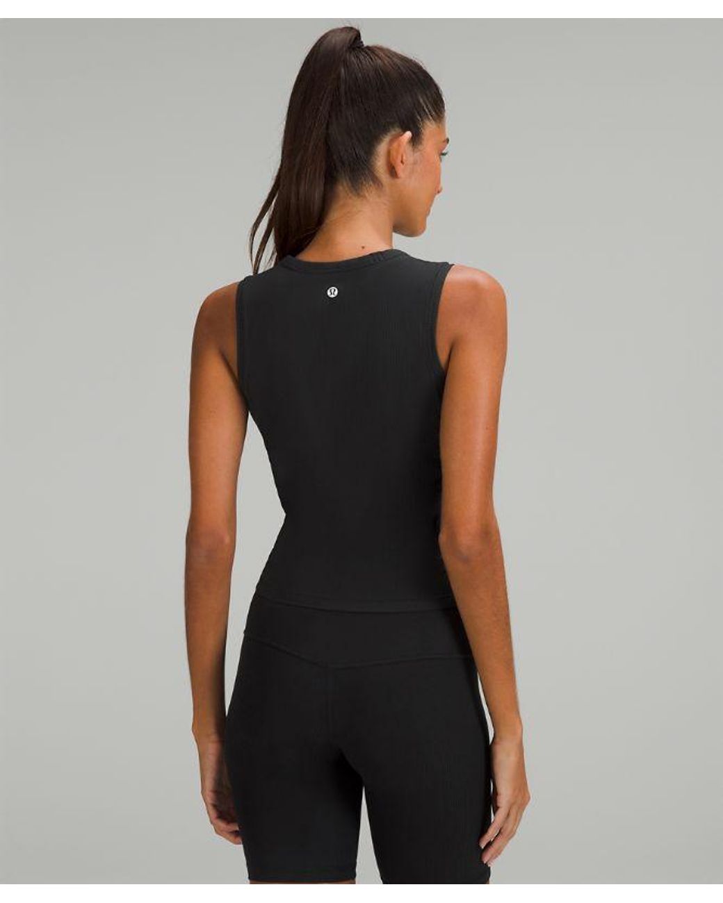 lululemon athletica Black – All It Takes Ribbed Nulu Tank Top – – Size 18