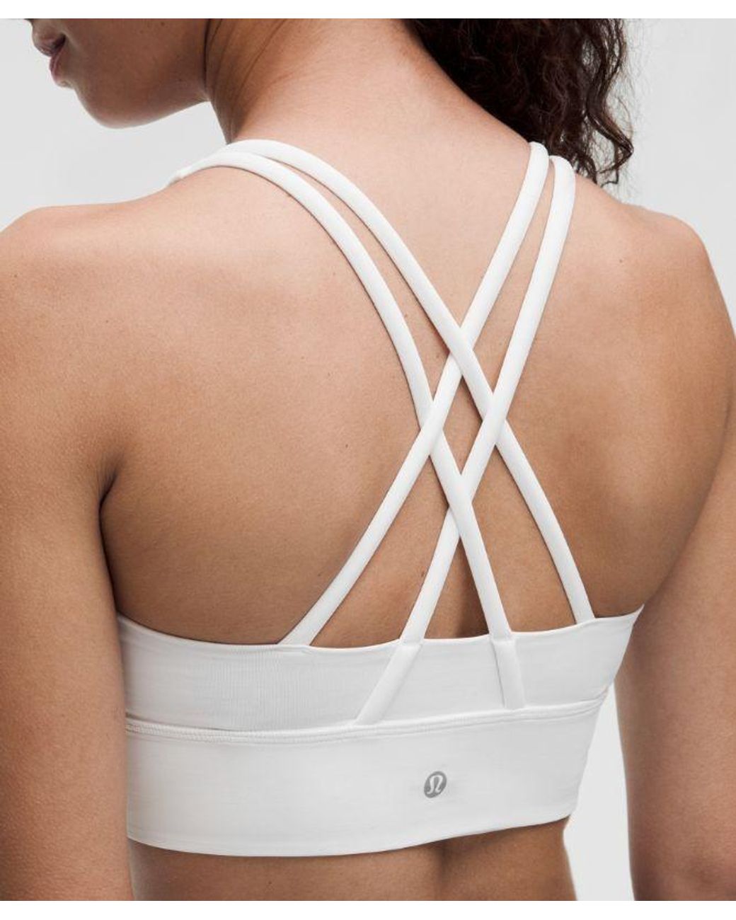 lululemon athletica White Energy Bra Medium Support, B-D Cups