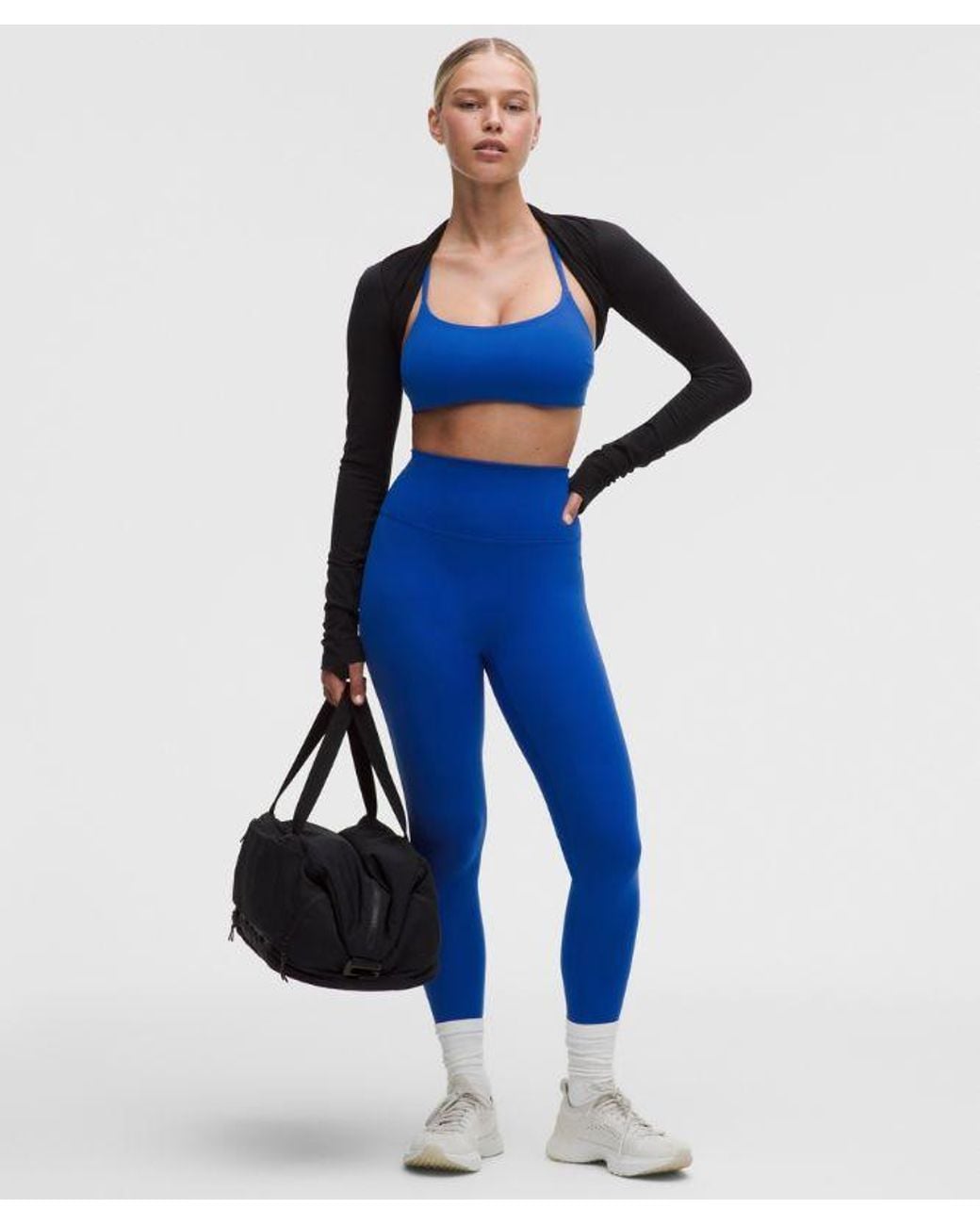 lululemon athletica Blue Wunder Train Strappy Racer Bra