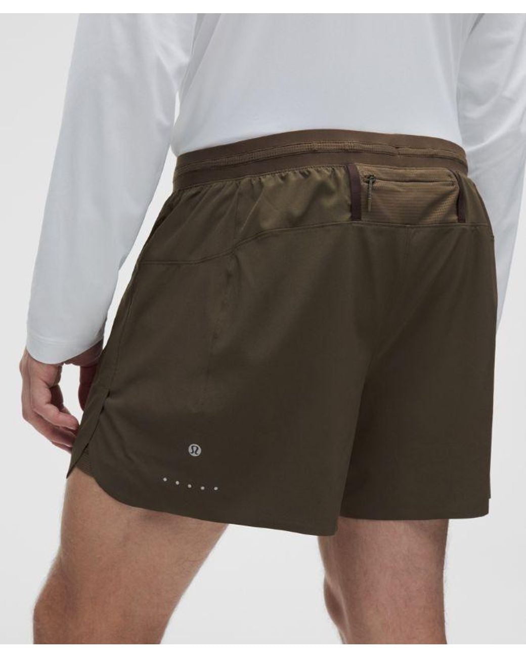 lululemon athletica Brown – X Geoff Mcfetridge Fast And Free Lined Running Shorts – 5" – – Size Large for men