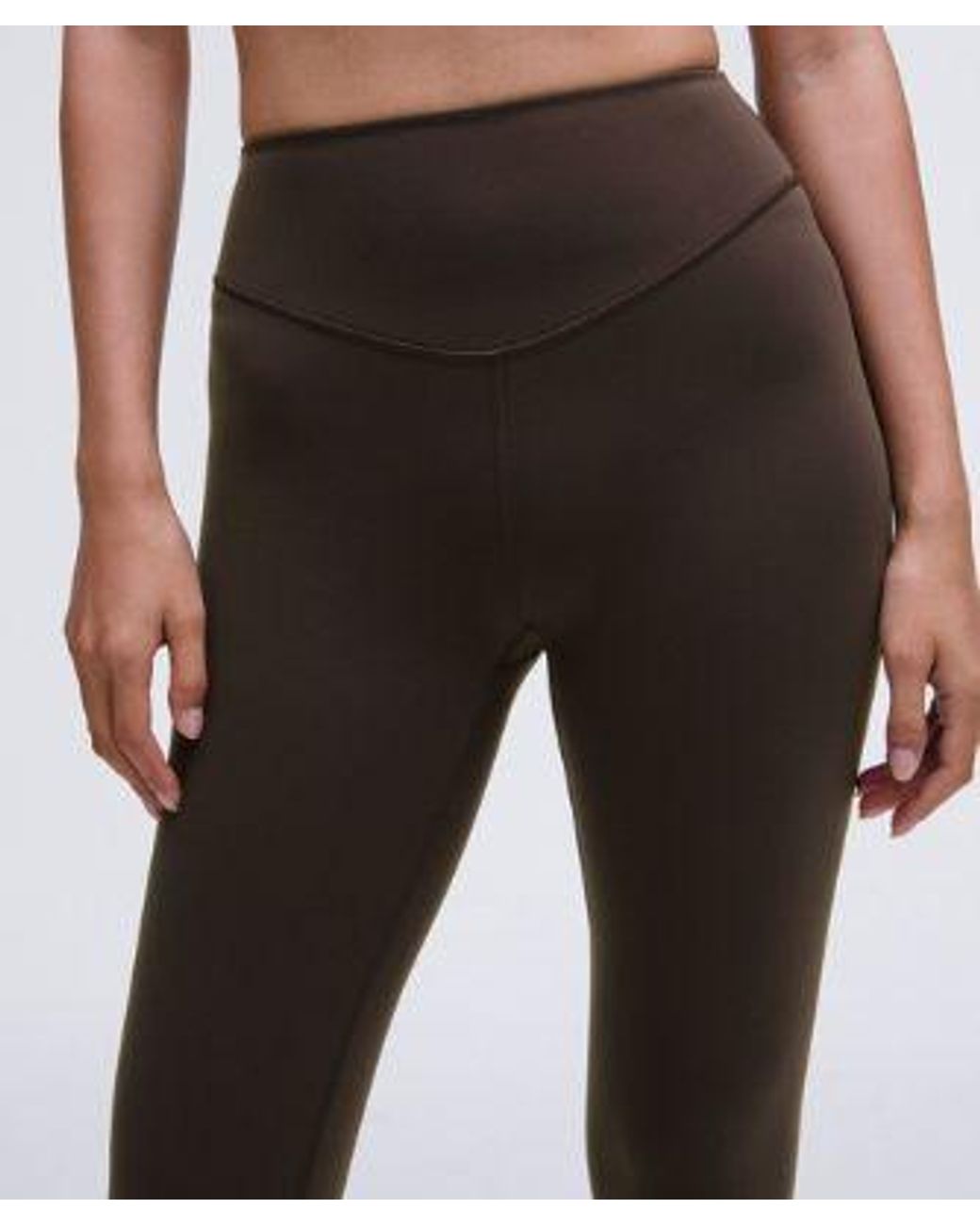 lululemon athletica Black Wunder Under Smoothcover High-rise Tight Leggings - 25" - Color Brown - Size 12