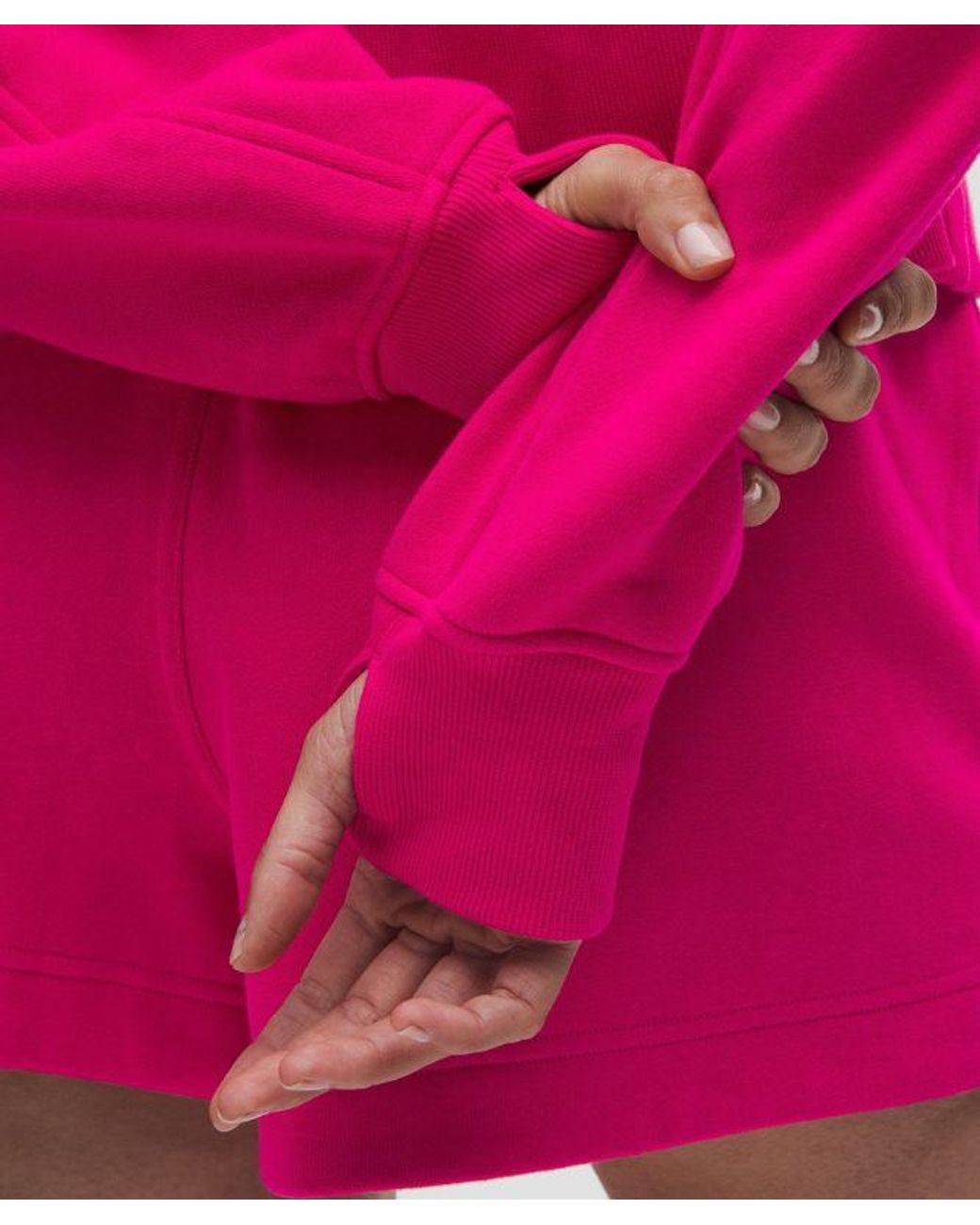 lululemon athletica Pink – Scuba Oversized Full-Zip Hoodie – – Size Medium/Large