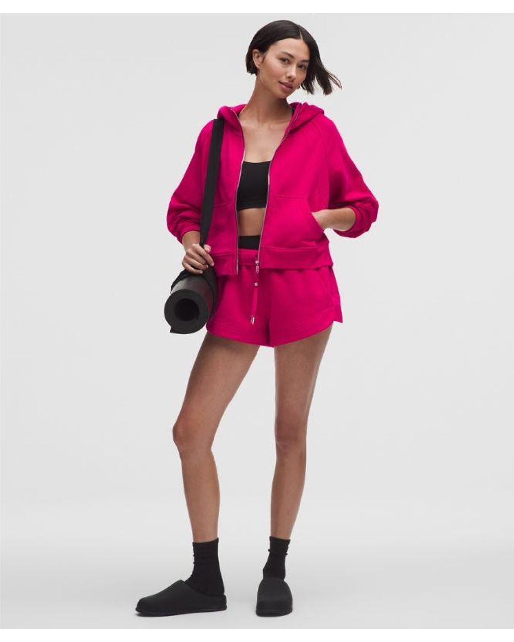 lululemon athletica Pink – Scuba Oversized Full-Zip Hoodie – – Size Medium/Large