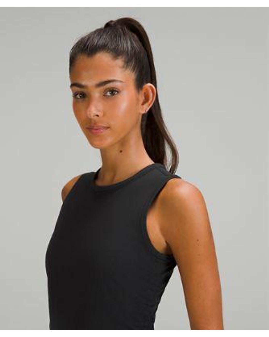 lululemon athletica Black – All It Takes Ribbed Nulu Tank Top – – Size 18