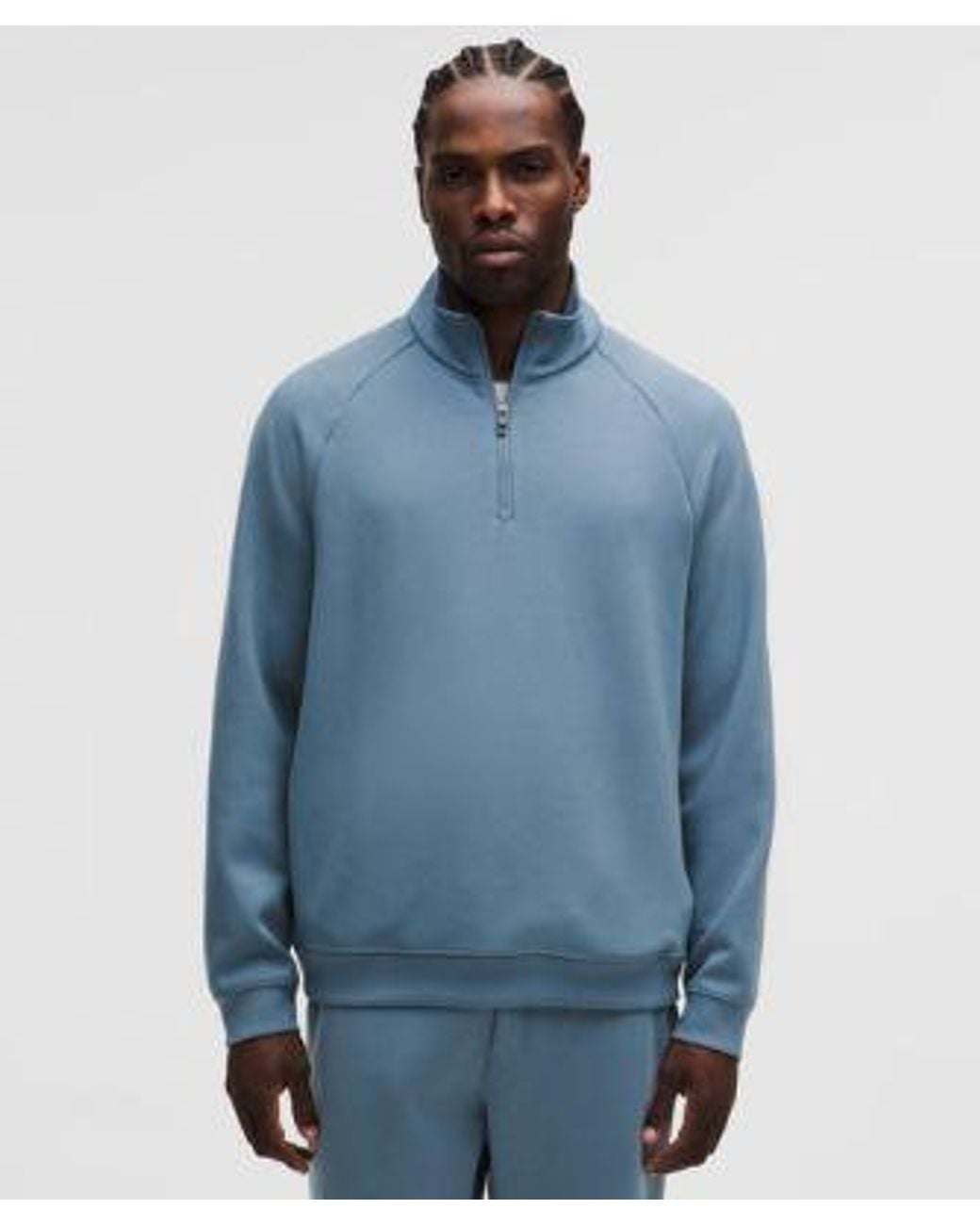 lululemon athletica Blue – Smooth Spacer Quarter Zip – – Size Large for men